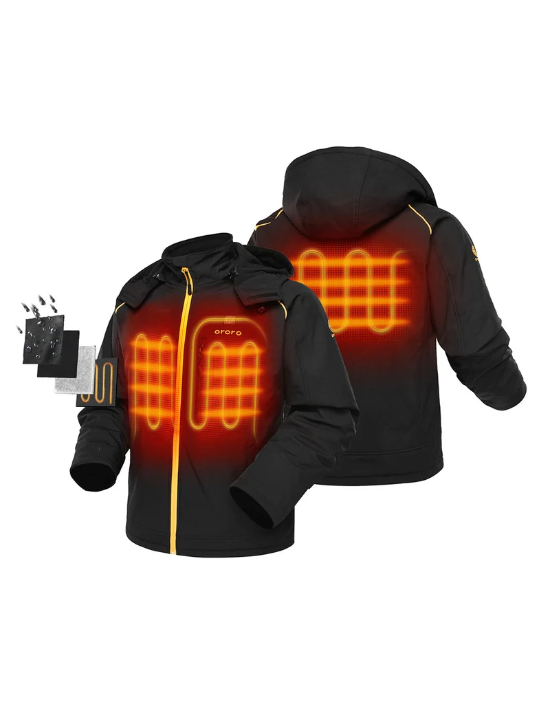 (Open-box) Men's Classic Heated Jacket - Black & Gold