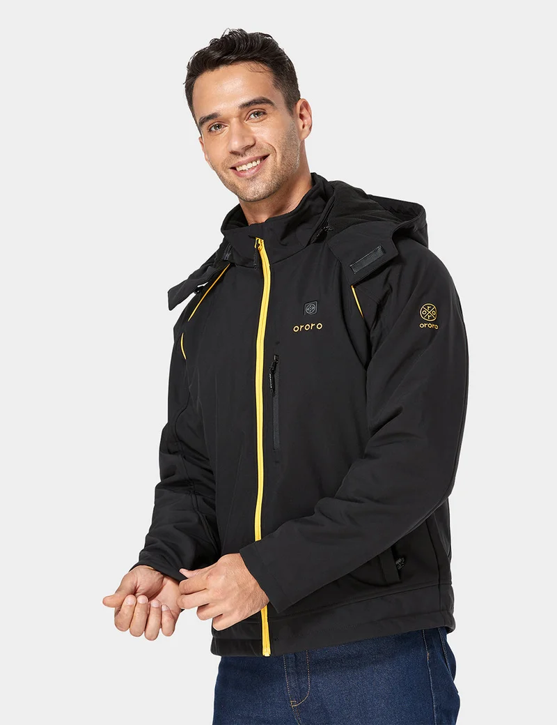 (Open-box) Men's Classic Heated Jacket - Black & Gold