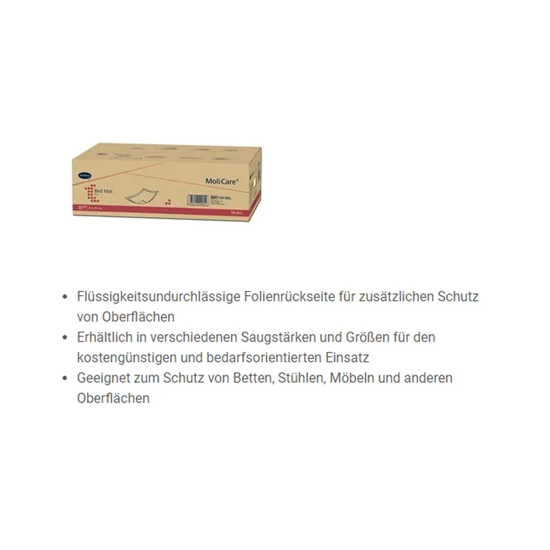 Hartmann MoliCare® Bed Mat Eco Inkontinenzunterlagen, 7 Tropfen, versch. Größen