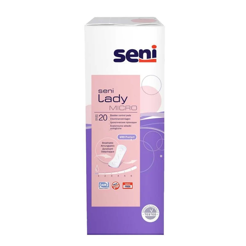 Seni Lady Inkontinenzeinlagen, atmungsaktiv, diskret, 8 Größen