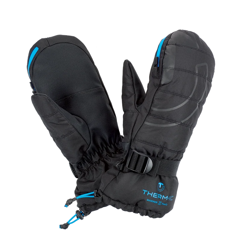Ski mittens with warmer pocket - Warmer Ready blue