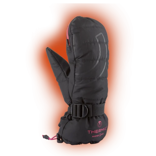 Ski mittens with warmer pocket - Warmer Ready pink