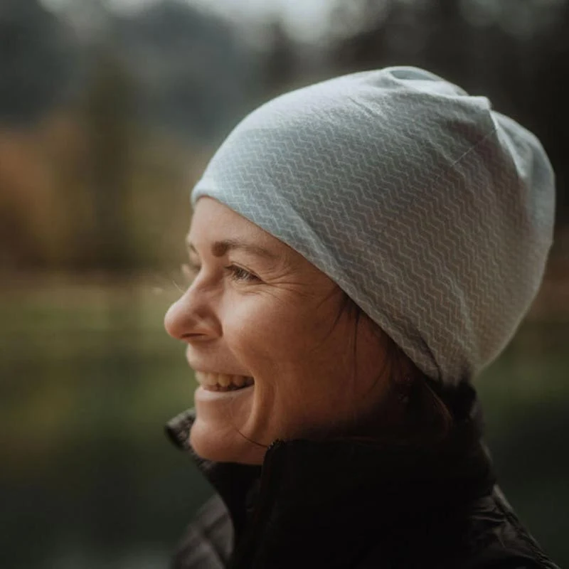 Neckwarmer - Cool Ultra Light light grey waves