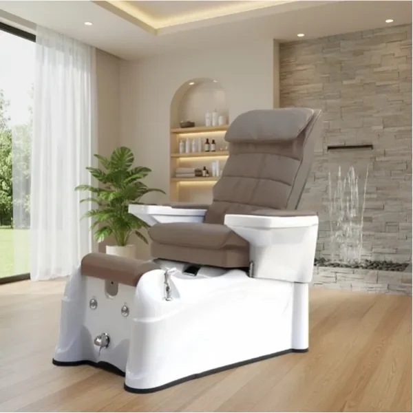SPA Pediküre Sessel, Pediküre Stuhl mit Waschbecken mit Shiatsu Massagesystem und Fußwanne, Ease Luxus-Pediküre-Stuhl