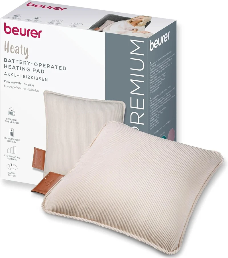 Beurer HK 78 Heaty. Akku-Heizkissen mit 3 Temperaturstufen.