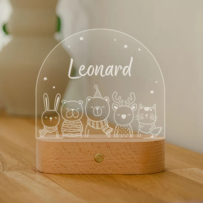 Personalisierbare LED-Lampe mit Name – Namenslampe als Geschenk
