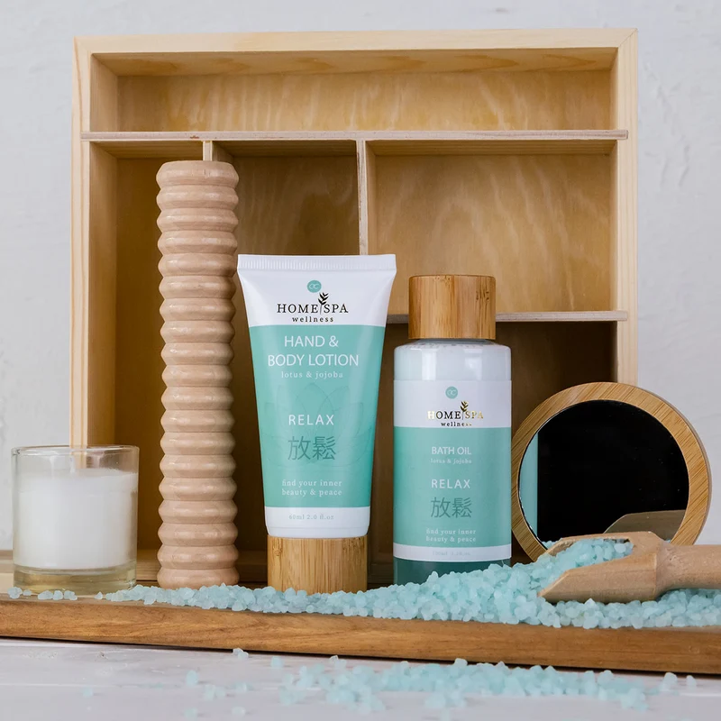 Accentra Körperpflegeset "Home Spa" mit Massageroller