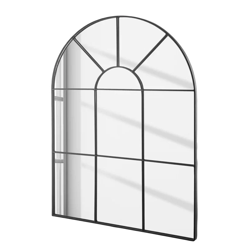 FINESTRA Fensterspiegel – Dekorativer Wandspiegel mit Metall-Rahmen