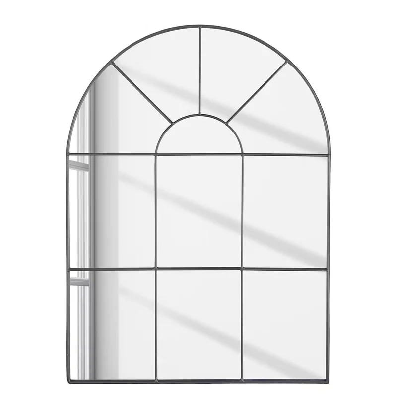 FINESTRA Fensterspiegel – Dekorativer Wandspiegel mit Metall-Rahmen
