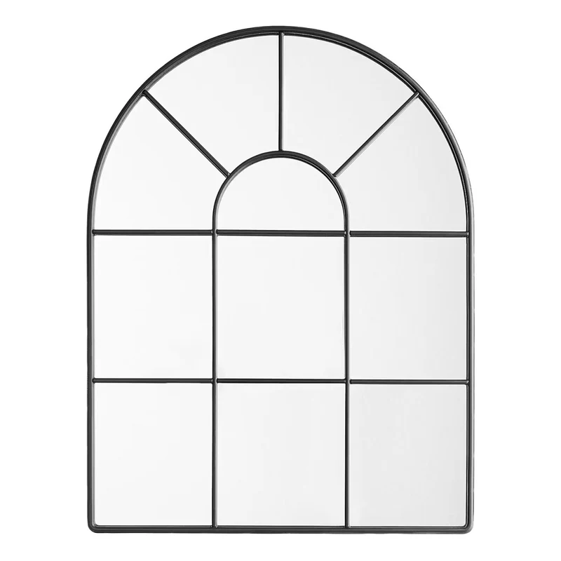 FINESTRA Fensterspiegel – Dekorativer Wandspiegel mit Metall-Rahmen
