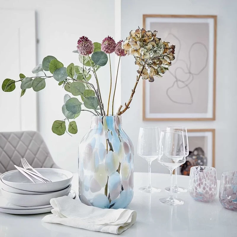 CONFETTI Vase – Modische Glasvase mit Farbakzenten