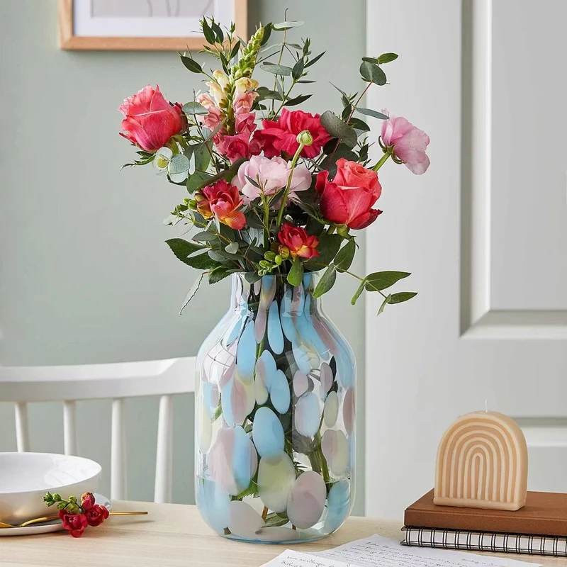 CONFETTI Vase – Modische Glasvase mit Farbakzenten