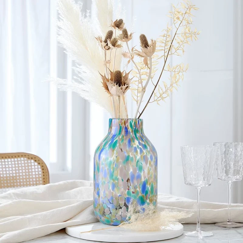 CONFETTI Vase – Modische Glasvase mit Farbakzenten