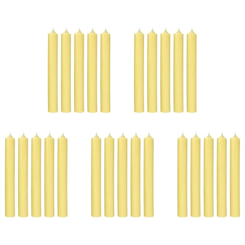 RAINBOW Stabkerze 25er-Set – Trendige farbige Stabkerzen im Set