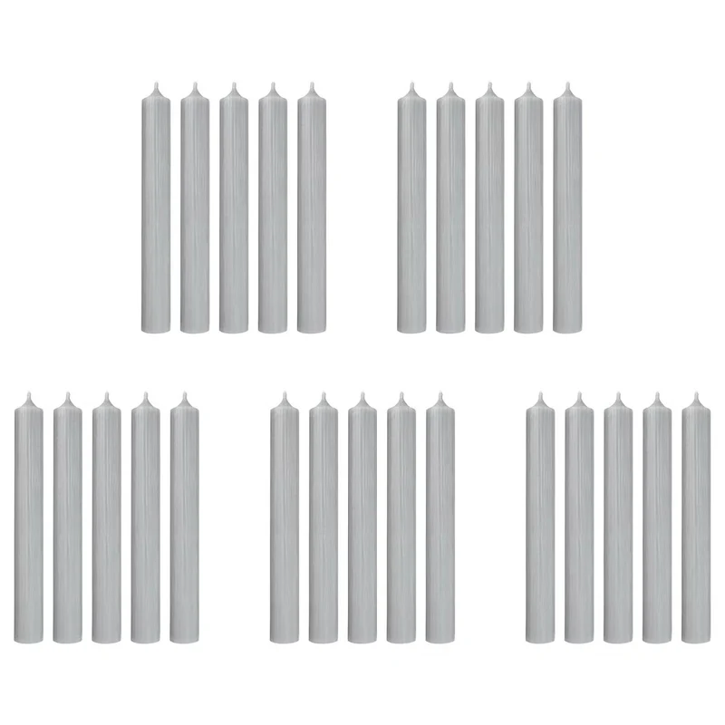 RAINBOW Stabkerze 25er-Set – Trendige farbige Stabkerzen im Set