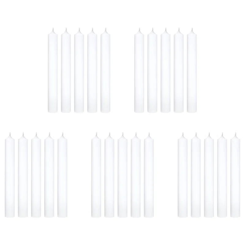 RAINBOW Stabkerze 25er-Set – Trendige farbige Stabkerzen im Set