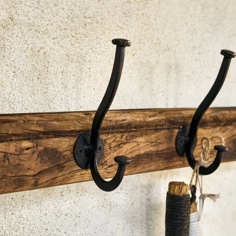 Hakenleiste Sémone – Wandhakenleiste mit 5 Haken aus Metall