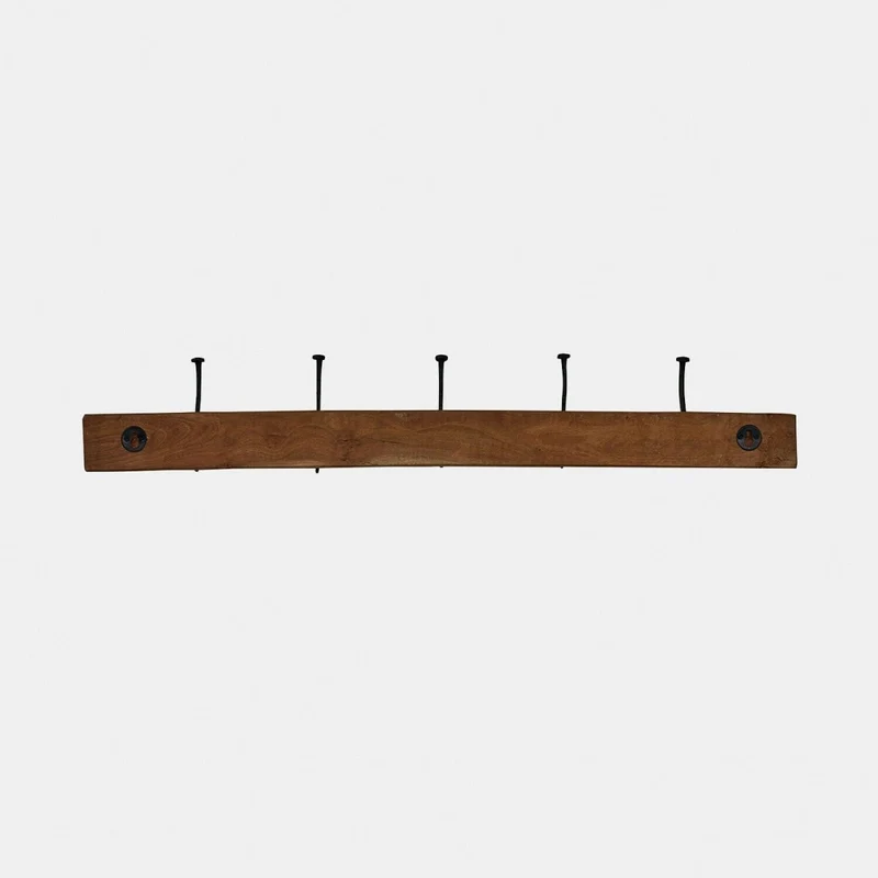 Hakenleiste Sémone – Wandhakenleiste mit 5 Haken aus Metall