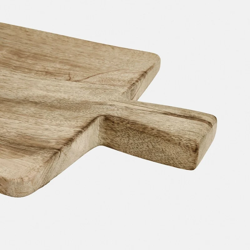 Tablett Vinoros – Mango-Holz-Serviertablett mit eingebautem Griff