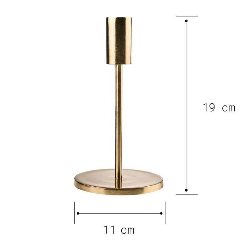 HIGHLIGHT Kerzenhalter – Minimalistischer Kerzenhalter Gold/Schwarz