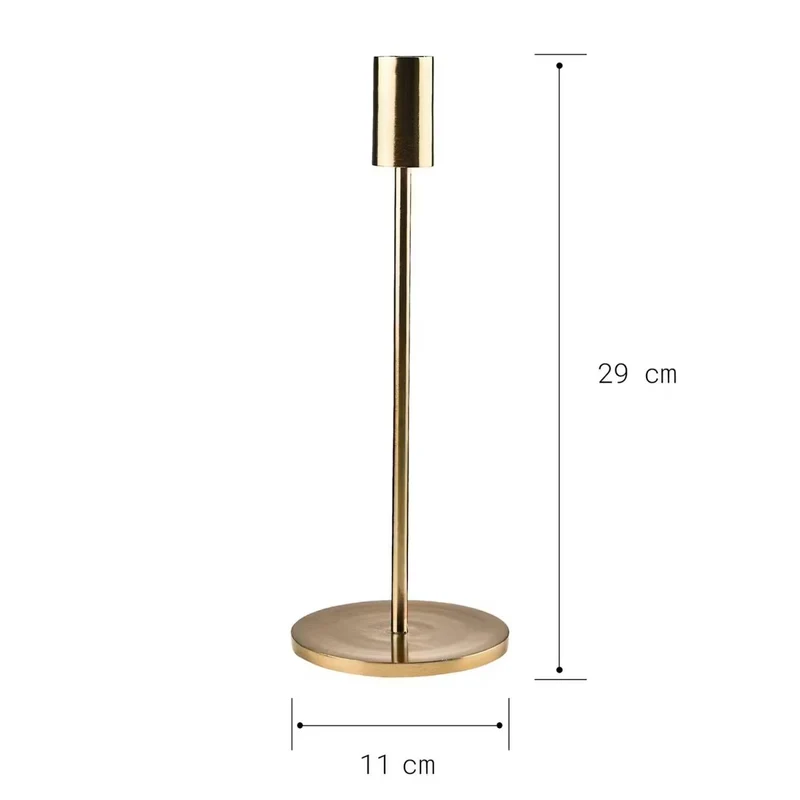 HIGHLIGHT Kerzenhalter – Minimalistischer Kerzenhalter Gold/Schwarz