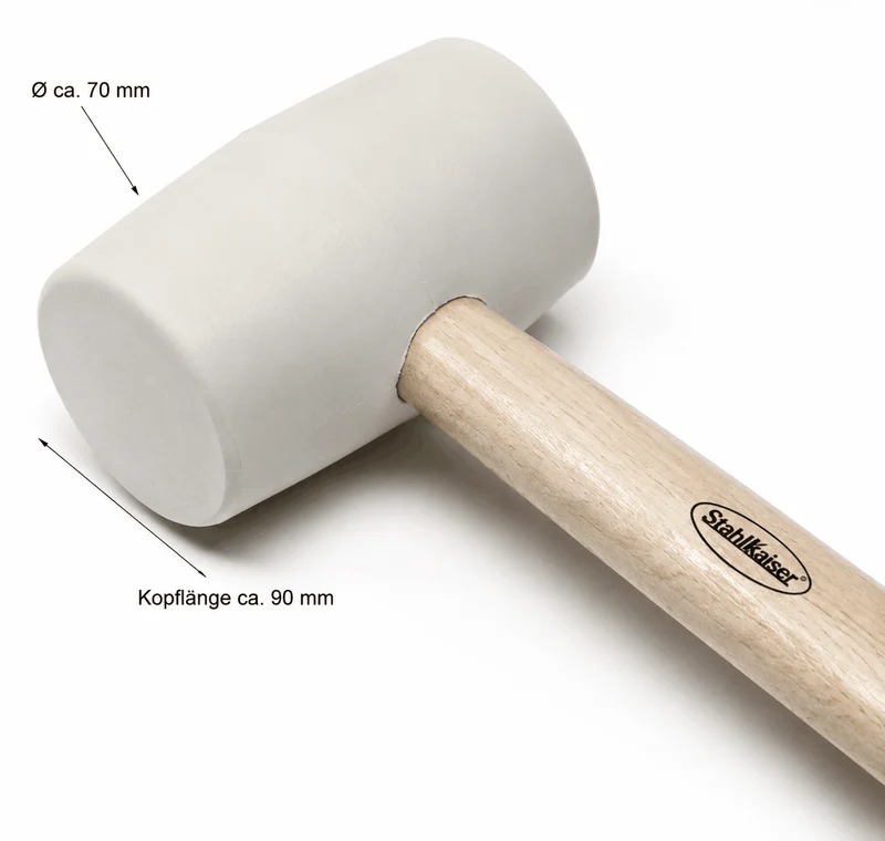 Gummihammer Weiß Schonhammer mittelhart Ausbeulhammer 900 gr.