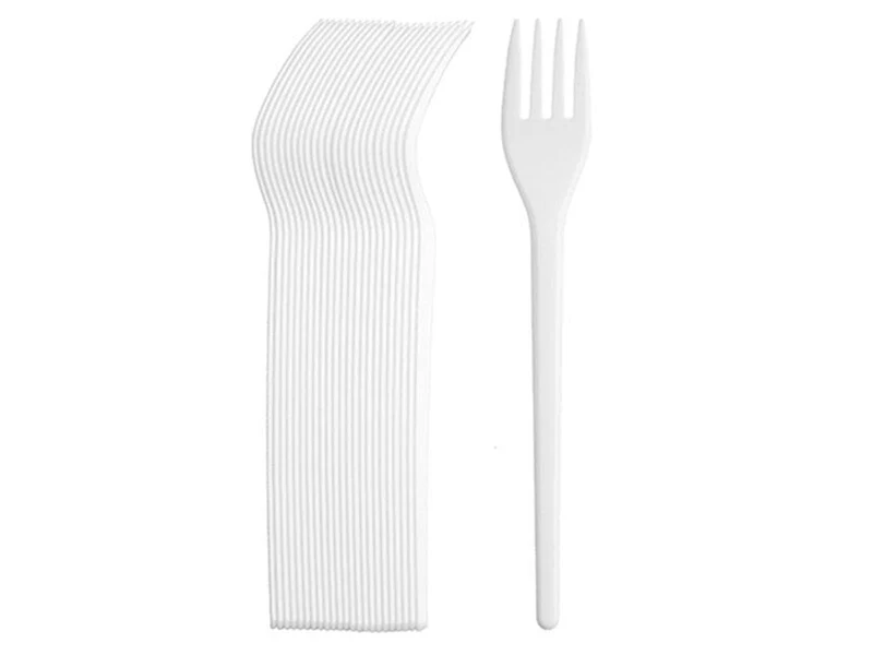 Plastik Gabel / 100 Stck