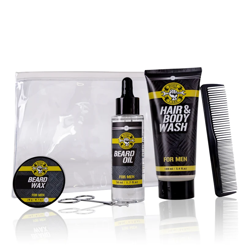 Accentra Körperpflegeset "Bath and Body Tools" in PVC-Kulturbeutel