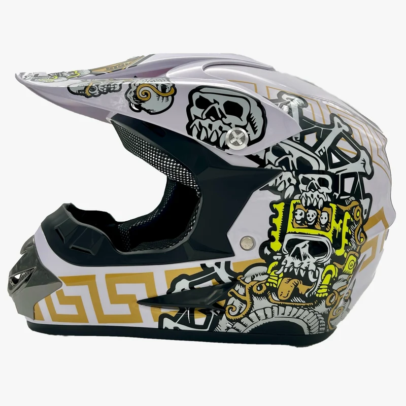 Motorrad Crosshelm Kinderhelm Motorradhelm für Kinder ABS-Schale