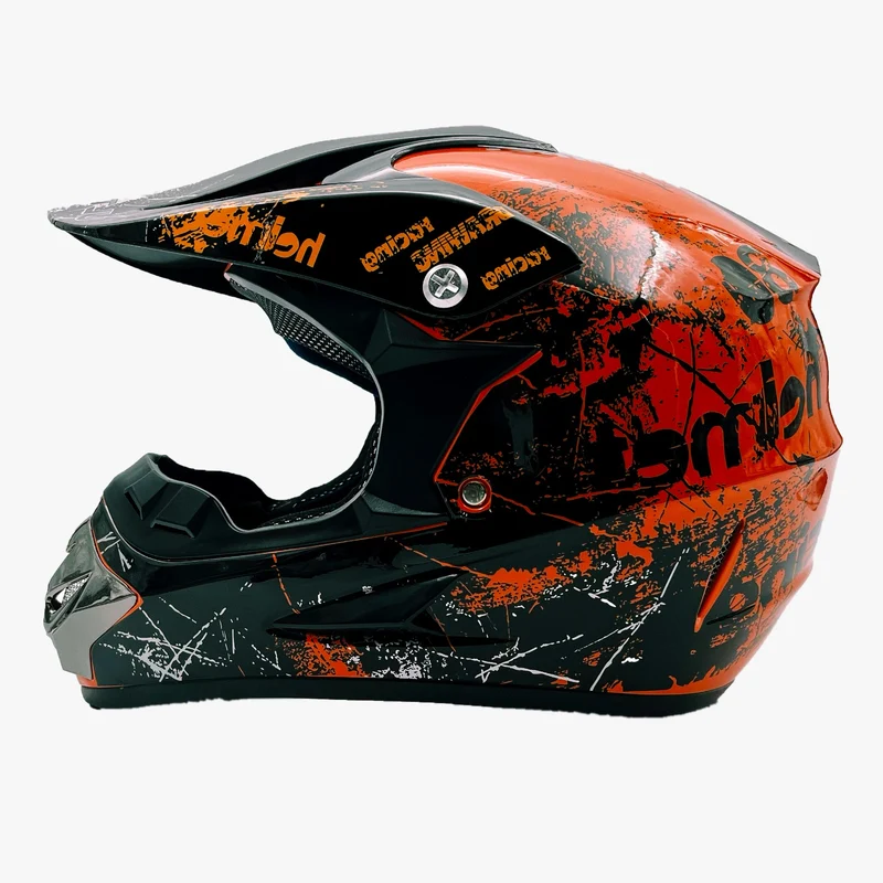 Motorrad Crosshelm Kinderhelm Motorradhelm für Kinder ABS-Schale