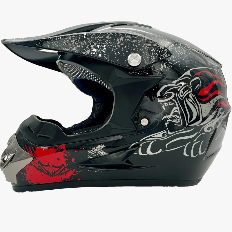 Motorrad Crosshelm Kinderhelm Motorradhelm für Kinder ABS-Schale
