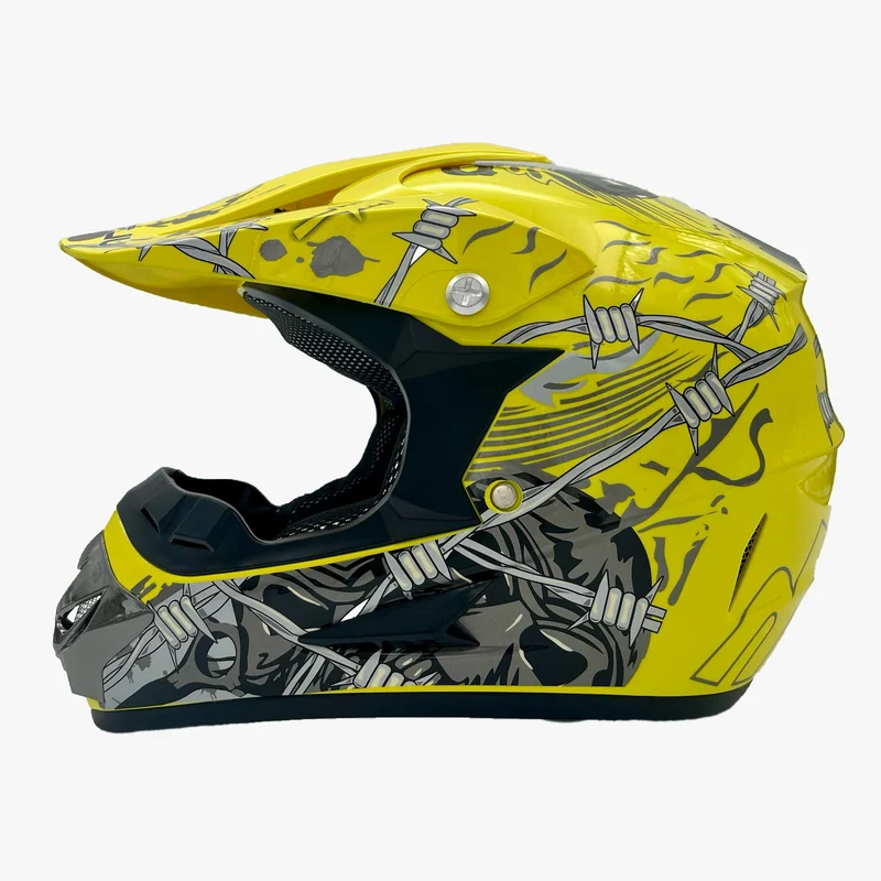 Motorrad Crosshelm Kinderhelm Motorradhelm für Kinder ABS-Schale