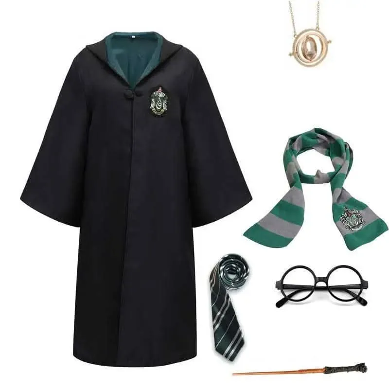 Zauberer Kostüm mit Umhang – Fantasie-Outfit mit Accessoires für Cosplay & Events