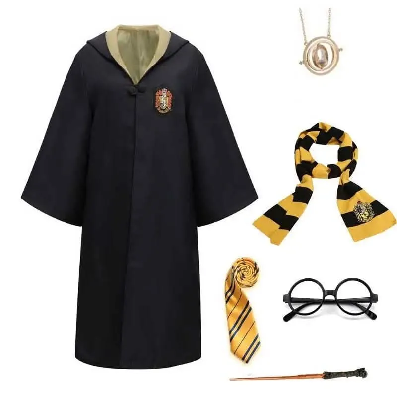 Zauberer Kostüm mit Umhang – Fantasie-Outfit mit Accessoires für Cosplay & Events