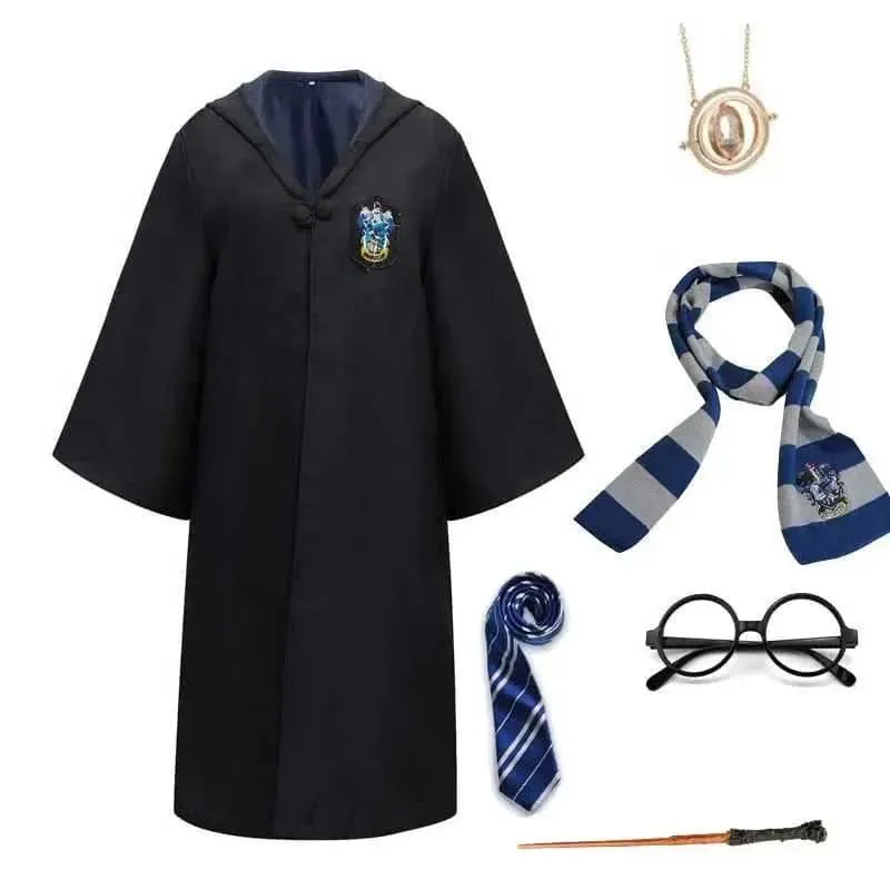 Zauberer Kostüm mit Umhang – Fantasie-Outfit mit Accessoires für Cosplay & Events