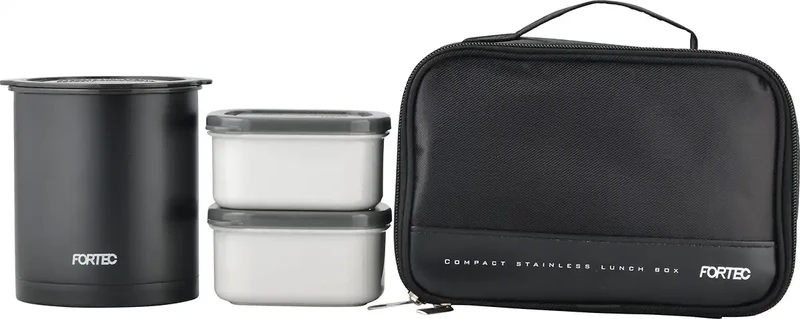 Wahei Freiz Bento Box 840Ml Black Slim Rice Container Japan 2 Side Dish Containers Chopsticks Thermal Fortec Lunch Flr-5958