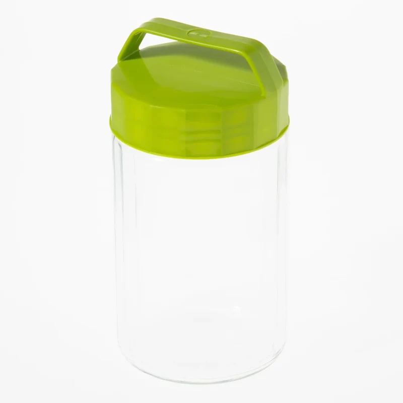 Toyo Sasaki Glass Storage Container 2000Ml Set Of 2 Olive Green Japan Storage Bottle W/ Bookmark Ok-900-Og-Jan