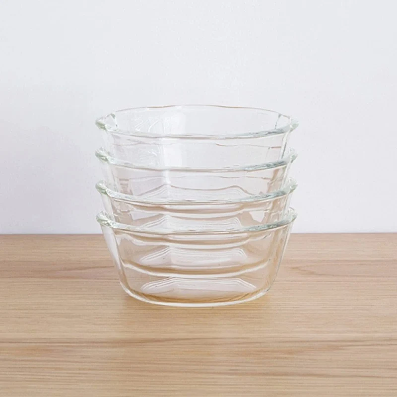 Hario Japan Heat Resistant Glass Sweets Bowl Set 6 300Ml Buono Kitchen Swb-30-Bk Clear