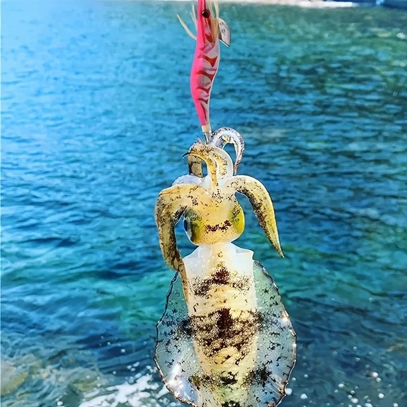 SQUIDLURE – 3D Augen Tintenfisch Köder Für Tag- Und Nachtangeln