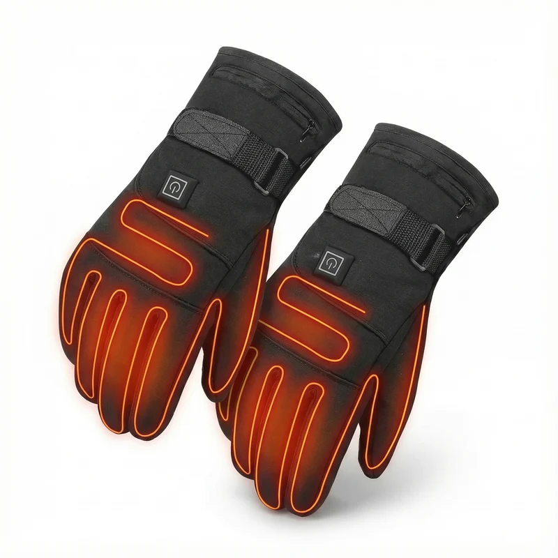 Beheizbare Handschuhe Wasserdicht | 3 Heizstufen, Touchscreen Funktion