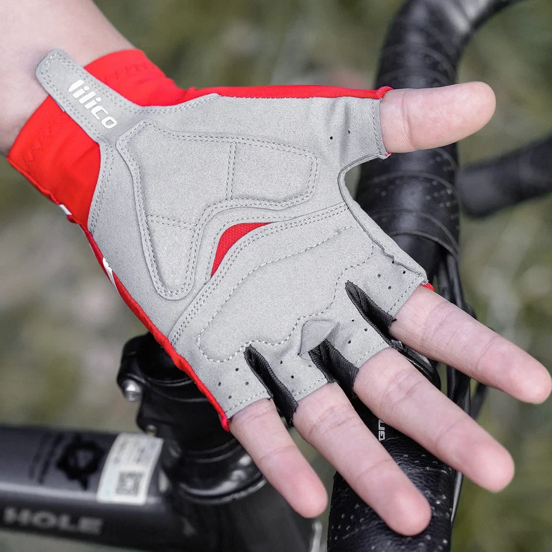 Halbfinger Fahrradhandschuhe – Rutschfeste Gripfläche & Atmungsaktives Design