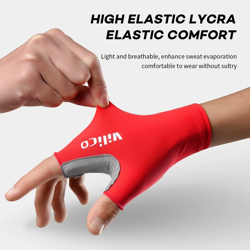 Halbfinger Fahrradhandschuhe – Rutschfeste Gripfläche & Atmungsaktives Design