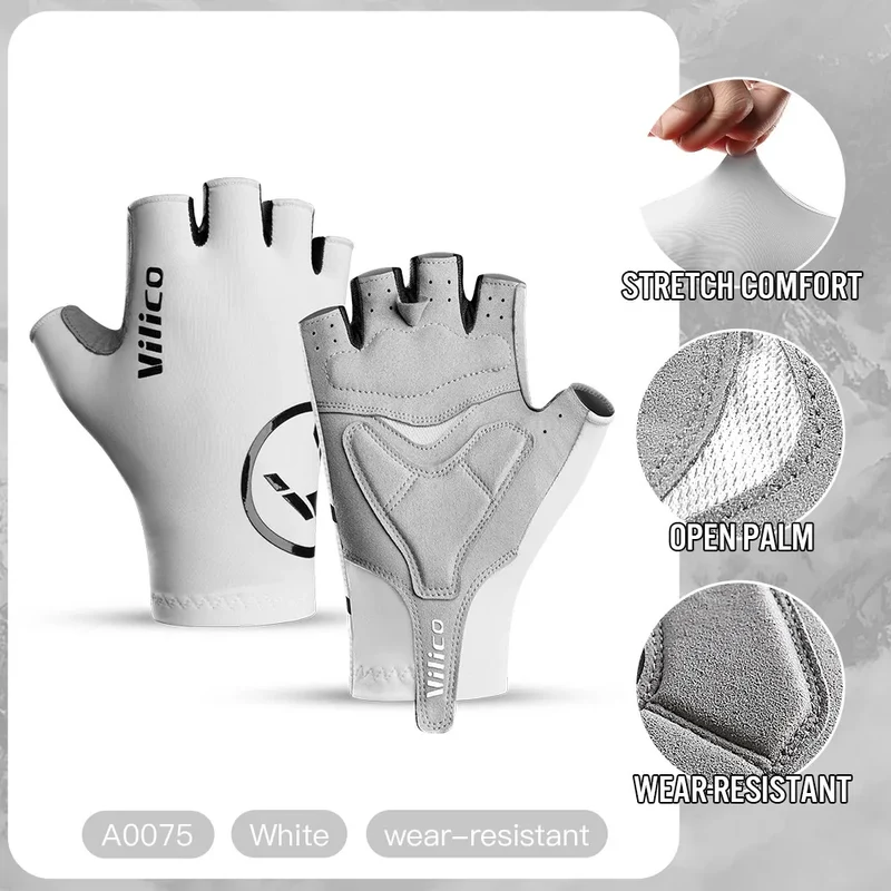 Halbfinger Fahrradhandschuhe – Rutschfeste Gripfläche & Atmungsaktives Design