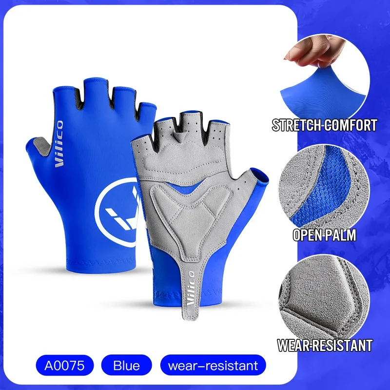 Halbfinger Fahrradhandschuhe – Rutschfeste Gripfläche & Atmungsaktives Design