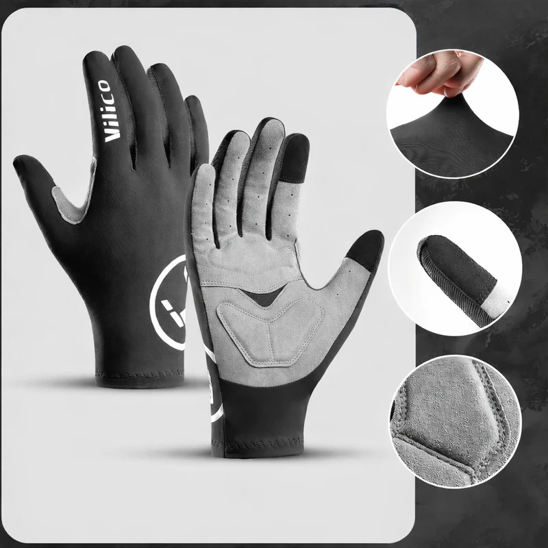 Halbfinger Fahrradhandschuhe – Rutschfeste Gripfläche & Atmungsaktives Design