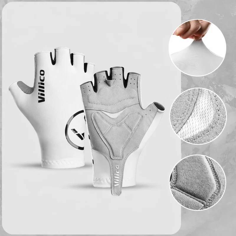 Halbfinger Fahrradhandschuhe – Rutschfeste Gripfläche & Atmungsaktives Design
