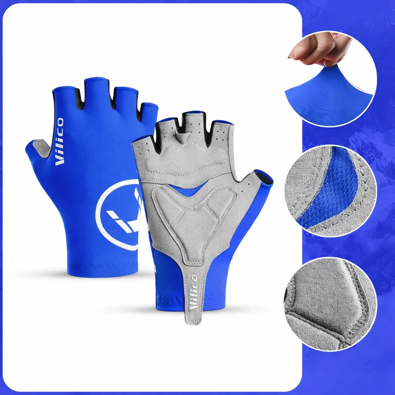 Halbfinger Fahrradhandschuhe – Rutschfeste Gripfläche & Atmungsaktives Design