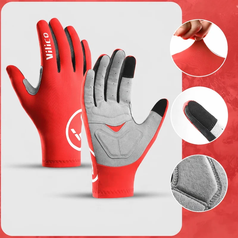 Halbfinger Fahrradhandschuhe – Rutschfeste Gripfläche & Atmungsaktives Design
