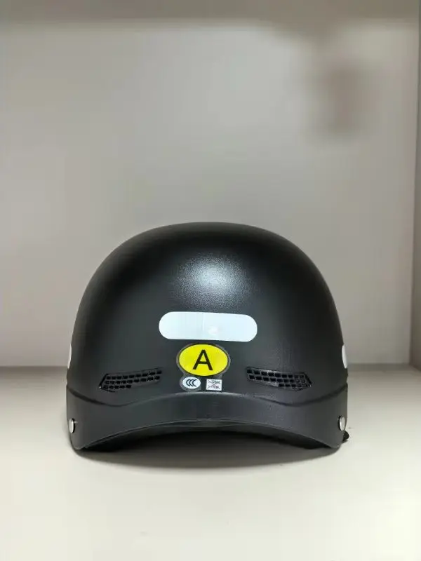 Motorradhelm mit Visier – Vintage Halbhelm für Scooter, Motorrad und E-Bike