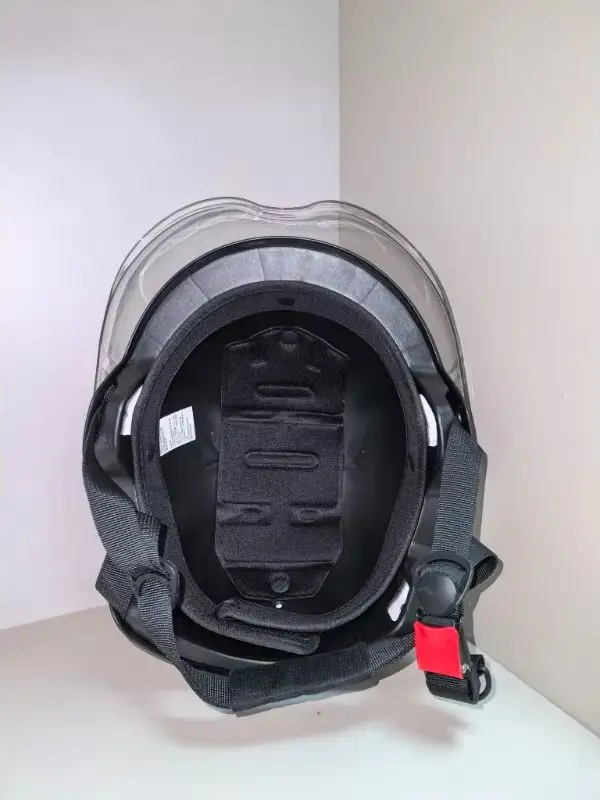 Motorradhelm mit Visier – Vintage Halbhelm für Scooter, Motorrad und E-Bike